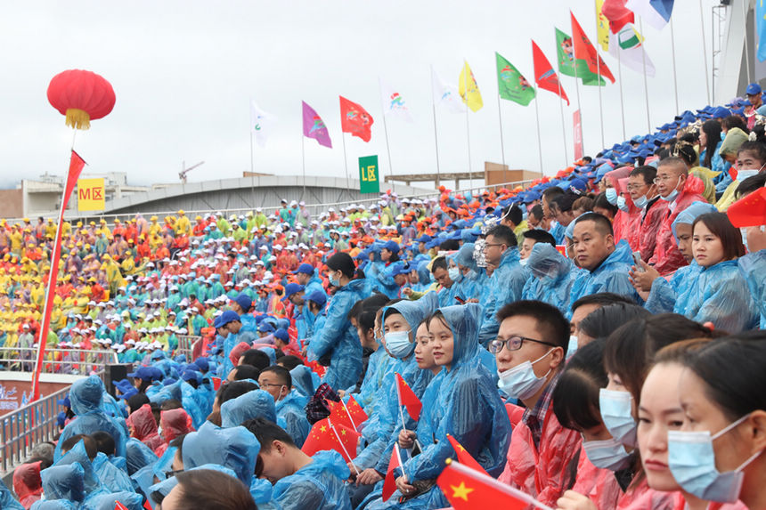 州十運會開幕儀式。 楊代富攝
