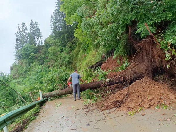 洋洞坳至岑勒公路已經搶通(牛耕部落)。