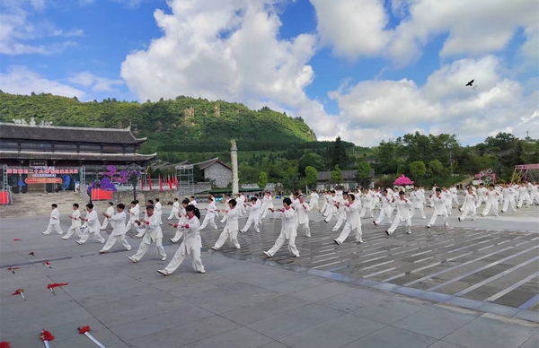 系列活動太極表演。姜繼森攝