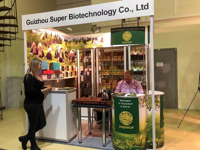貴州習普生物科技有限公司產品在俄羅斯展銷。貴州習普生物科技有限公司供圖。