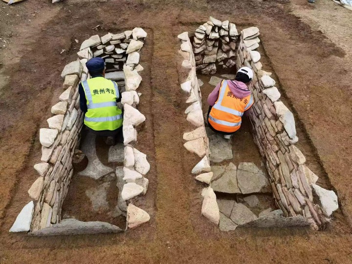 考古發掘現場。貴州省文物考古研究所供圖