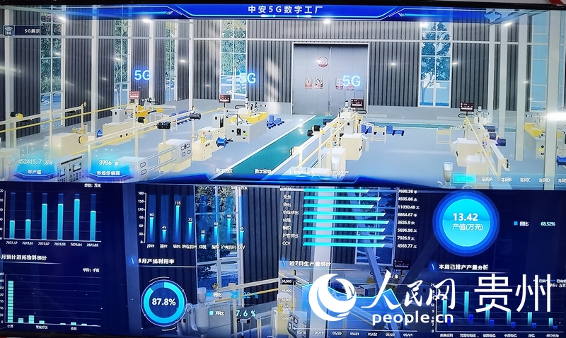 中安5G數字工廠。人民網 王秀芳攝