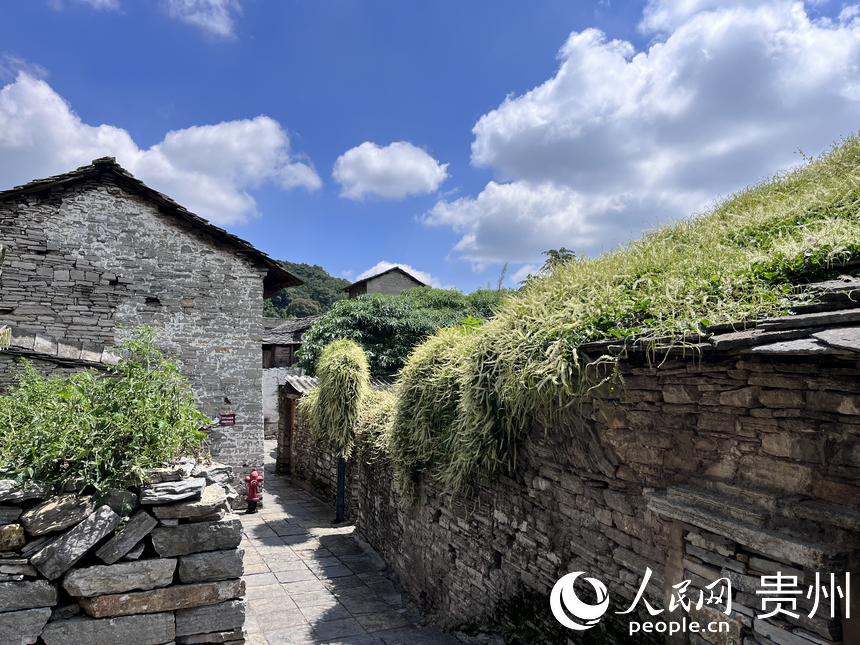 屯堡寨子風(fēng)光。人民網(wǎng) 陳潔泉攝