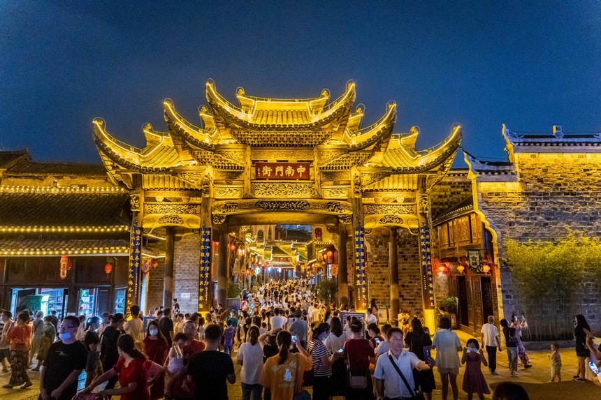 中南門景區。 彭俊攝