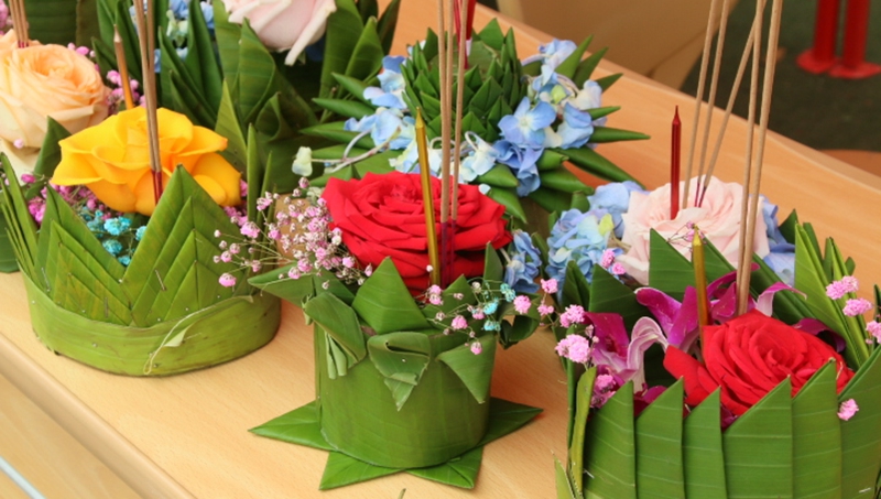 學生手工作品展示。