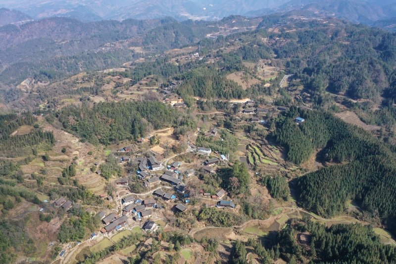 劍河縣柳川鎮(zhèn)巫堆村貌。