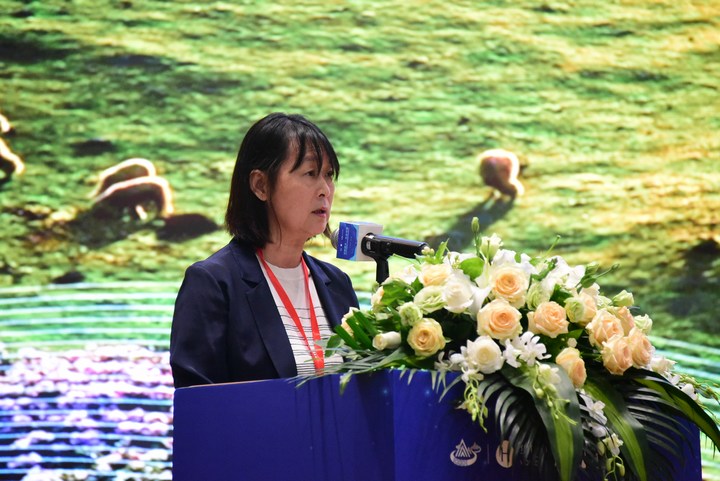 貴州省文化和旅游廳黨組成員、副廳長(zhǎng)李芳講話。