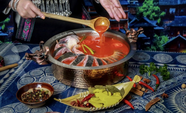 吳篤琴制作的酸湯魚。貴州省農業農村廳