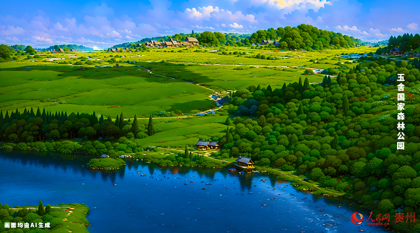 玉舍國家森林公園位于六盤水市水城區南部，距六盤水市中心30公里，交通便利。