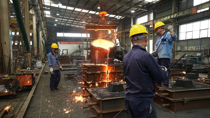 鑄造車間。貴州興富祥立健機械有限公司供圖