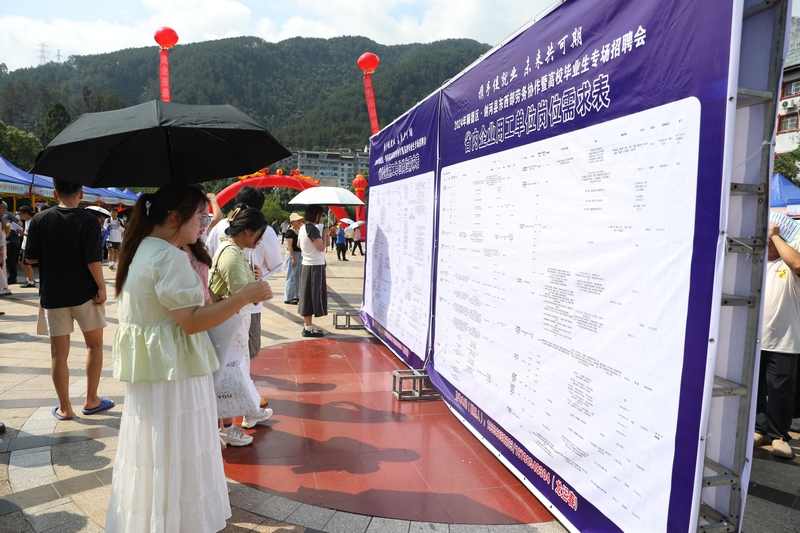 求職者在看招聘信息。