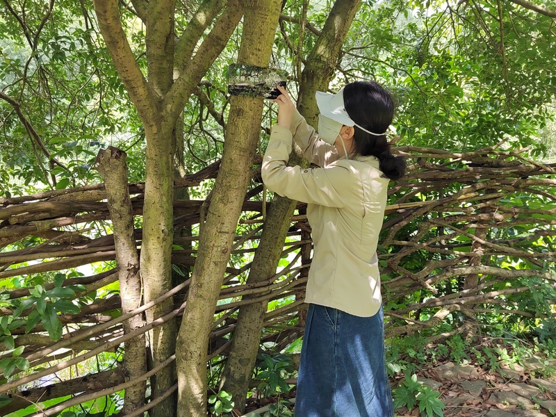 貴陽阿哈湖國家濕地公園的動植物有了“身份卡” 。陳雨倩拍攝 (2)
