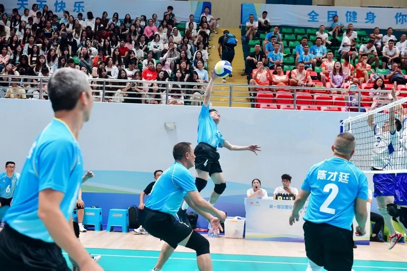 5男子中年組比賽中