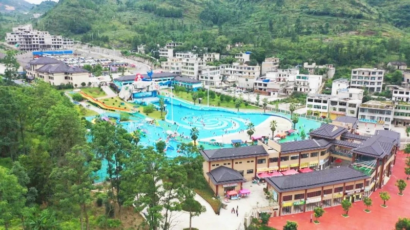 圖為關嶺九仙旅游景區一景。