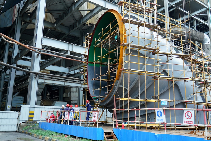 貴州華電塘寨發(fā)電有限公司改造項目。陸勁松  攝