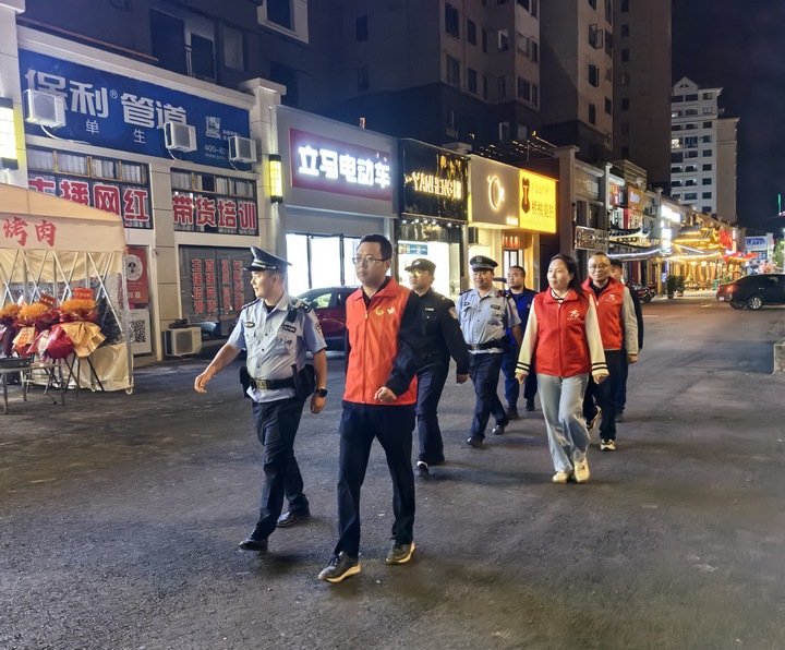 警民聯動巡邏。