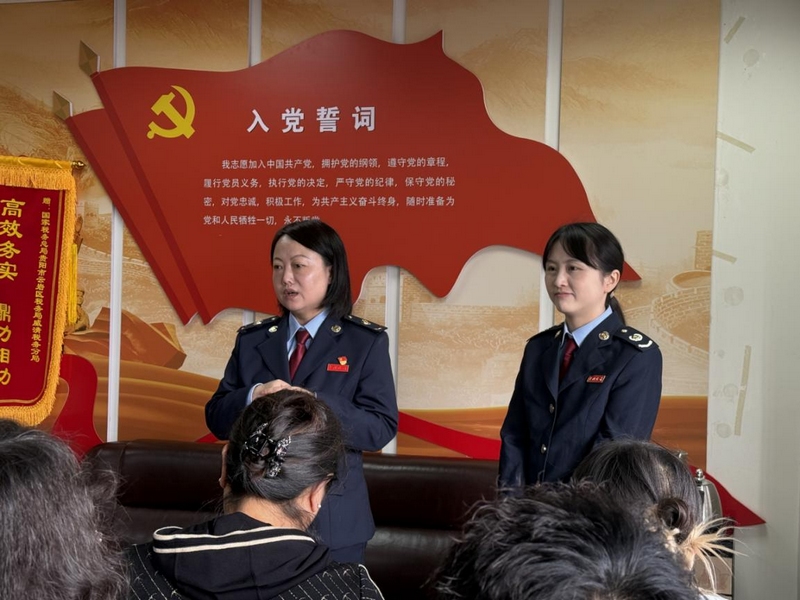 圖為稅務部門組織企業培訓。