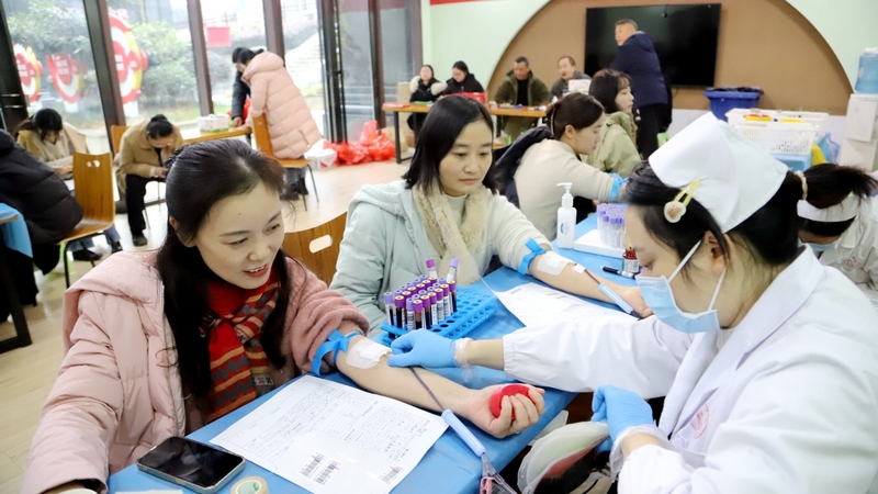 無償獻(xiàn)血采血活動陳祺 攝