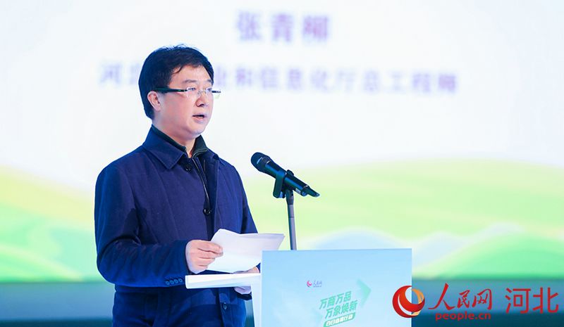 河北省工業(yè)和信息化廳總工程師張青柳講話。人民網(wǎng)記者 李兆民攝