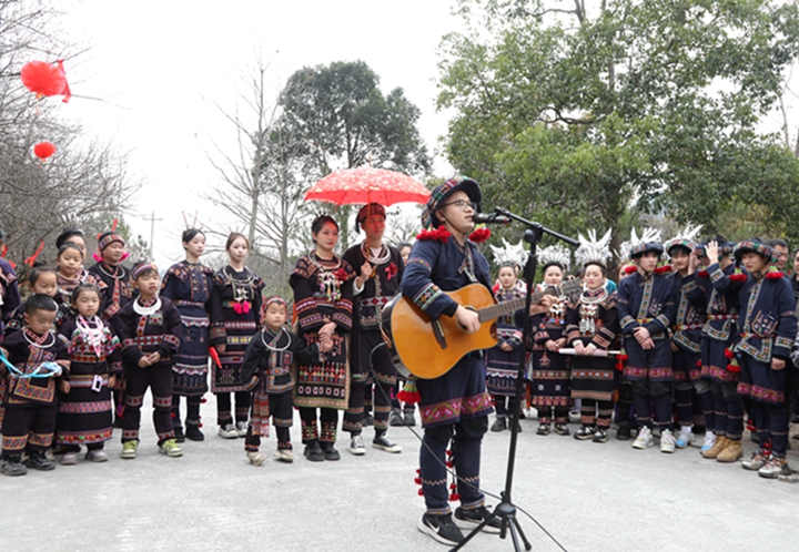 迎親儀式現場。戴友維攝