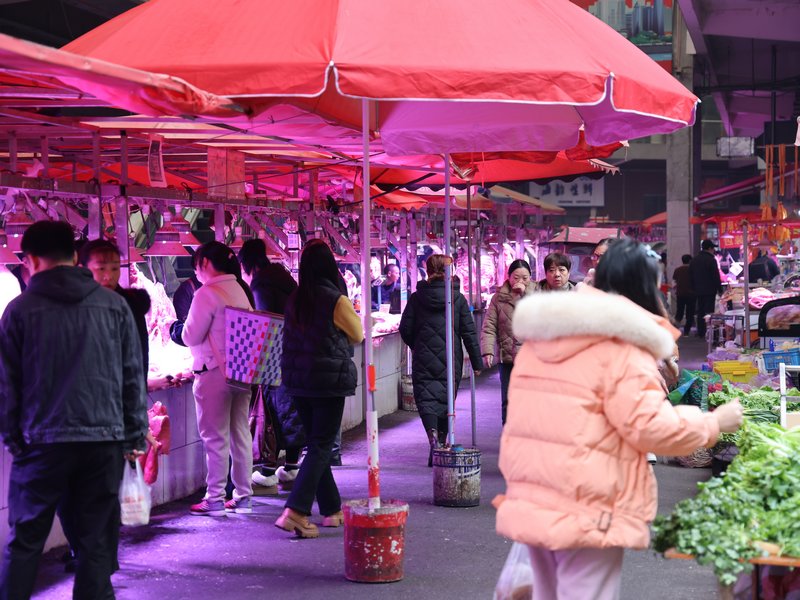 群眾爽購年貨慶新年。