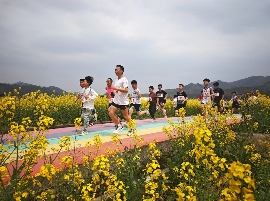 趣味村跑活動現(xiàn)場。楊家孟攝