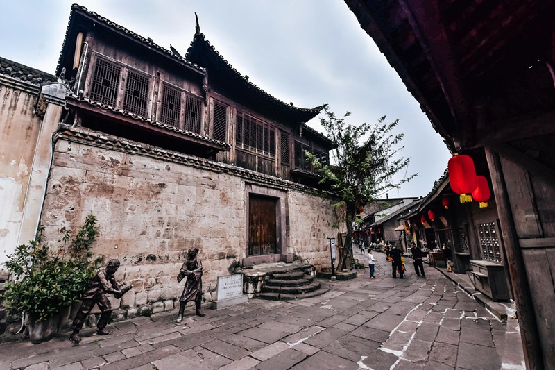 土城古鎮一角。