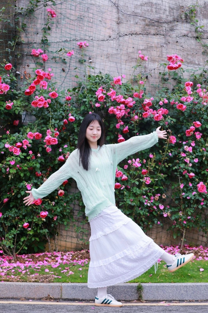 9月季花爭奇斗艷。