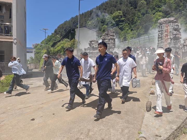 應急演練現場。