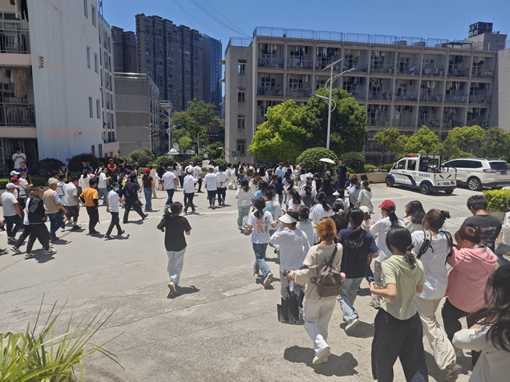 應急演練現場。