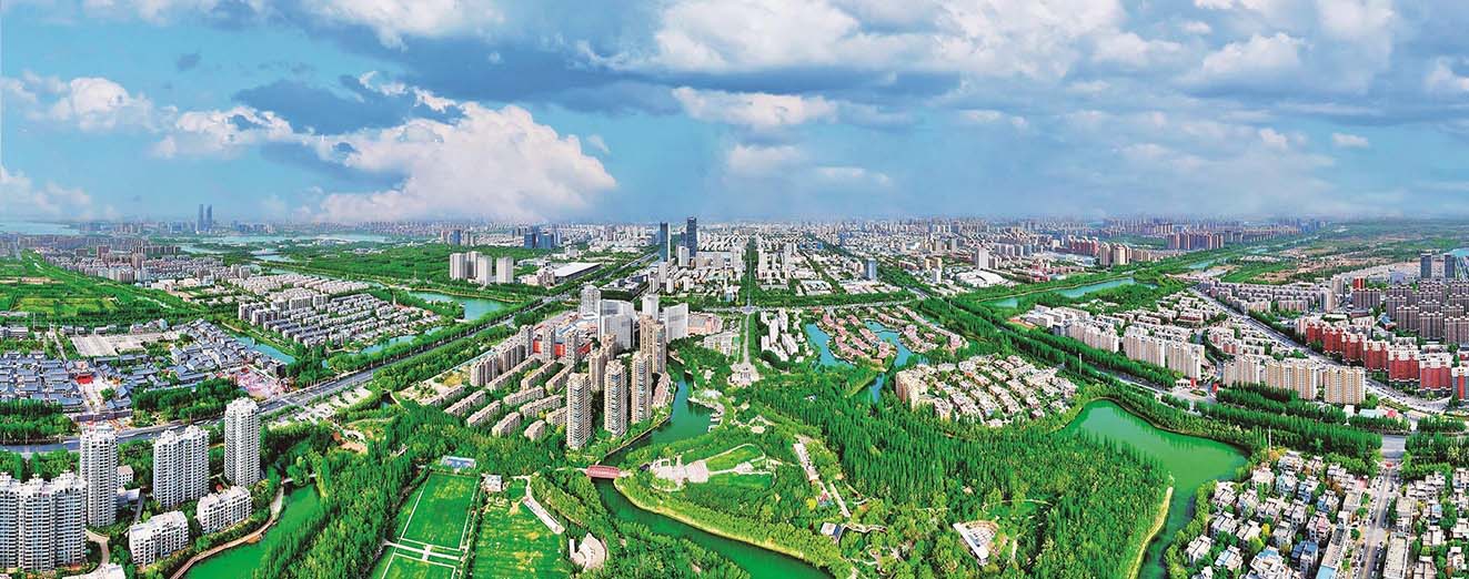 塞上湖城，大美銀川。銀川市委宣傳部供圖