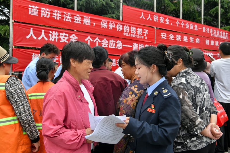 宣傳活動現場。張瑜顯攝