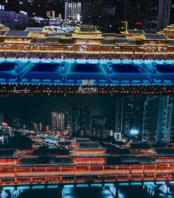 西山大橋是《無名之輩》的取景地之一,橋身燈光璀璨,站在橋頭俯瞰夜景,隨手一拍就是大片。圖/網(wǎng)絡