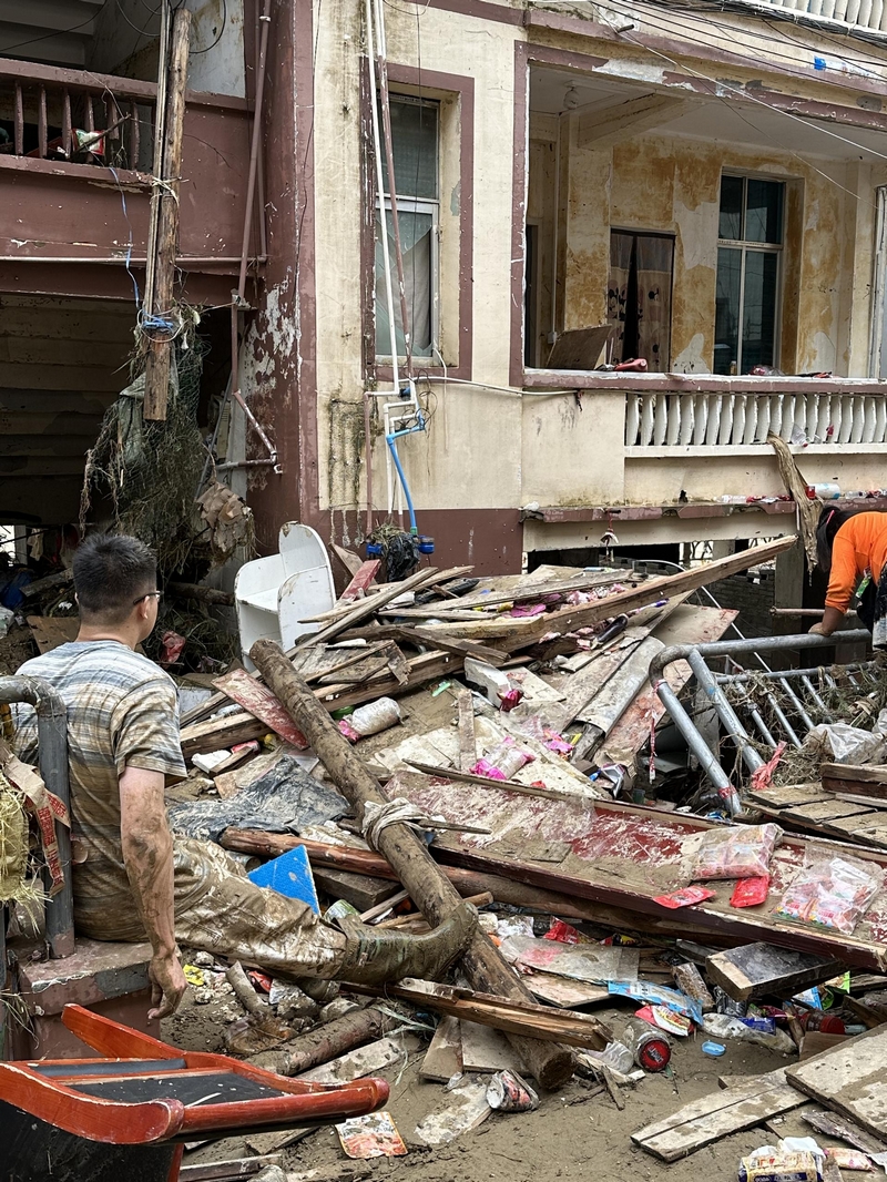 從江縣稅務局災后情況。