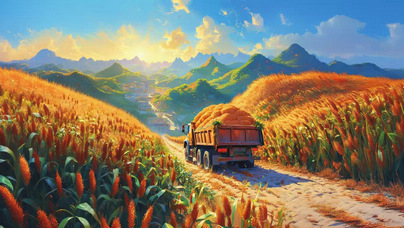 行進中國｜AI繪豐收 高粱田里的新光景仁懷長崗鎮的紅高粱已進入成熟倒計時，田間地頭盡是豐收在望的景象。