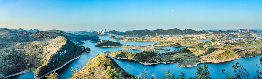 貴陽阿哈湖群島。湯恩博攝