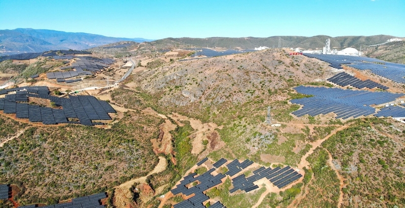 老務坪（老鷹巖四期）光伏發電項目。水電九局供圖
