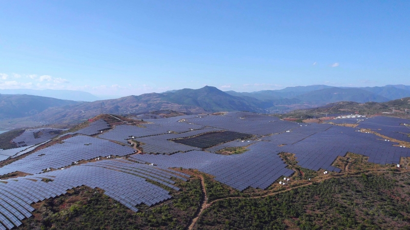 老務坪（老鷹巖四期）光伏發電項目。水電九局供圖