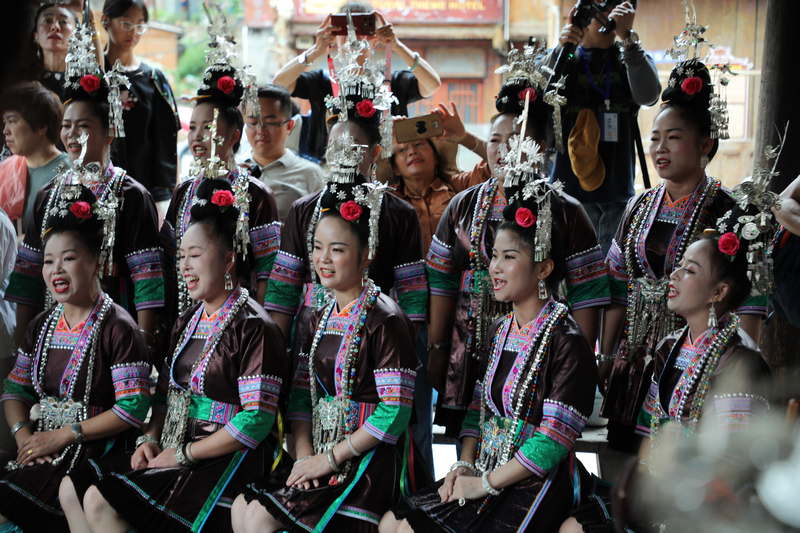 歌隊比賽現場。中共黎平縣委宣傳部供