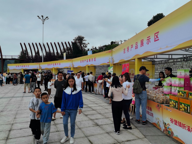 修文獼猴桃系列產品展示區。謝蘭攝