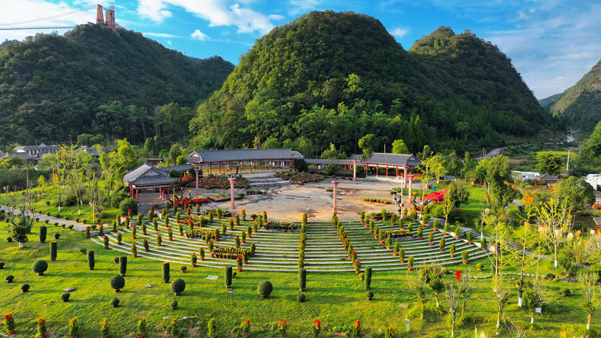 花卉布展現(xiàn)場。