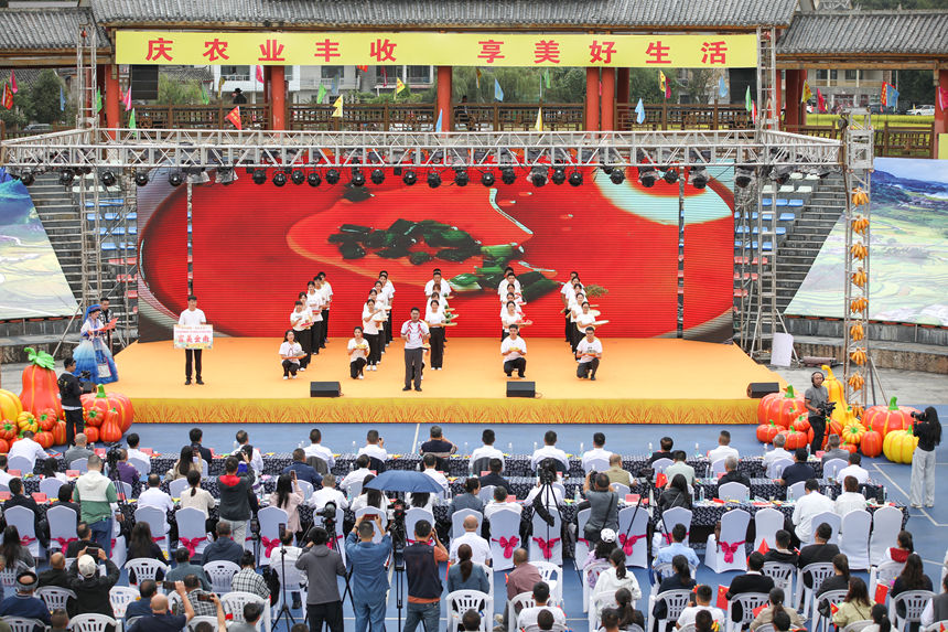 貴定縣金南街道產業發展成果展示。石銀超攝