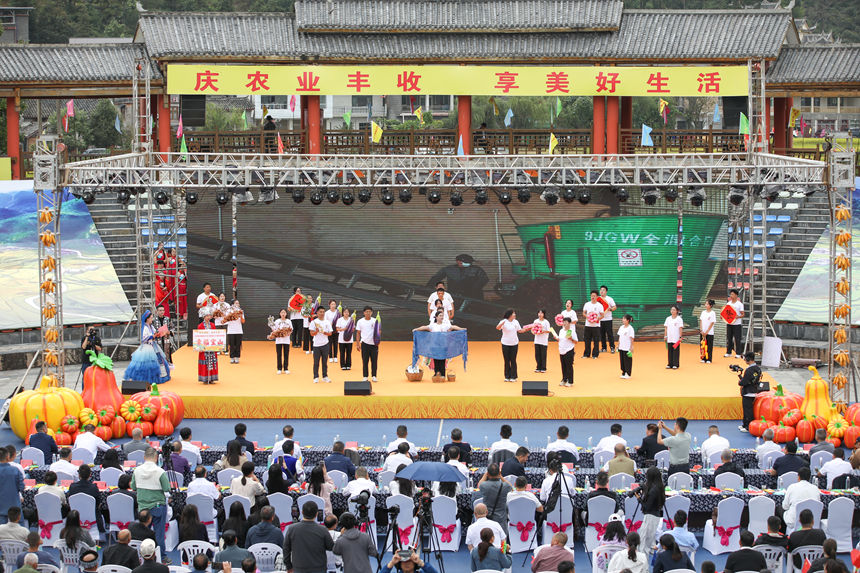 貴定縣寶山街道產業發展成果展示。石銀超攝