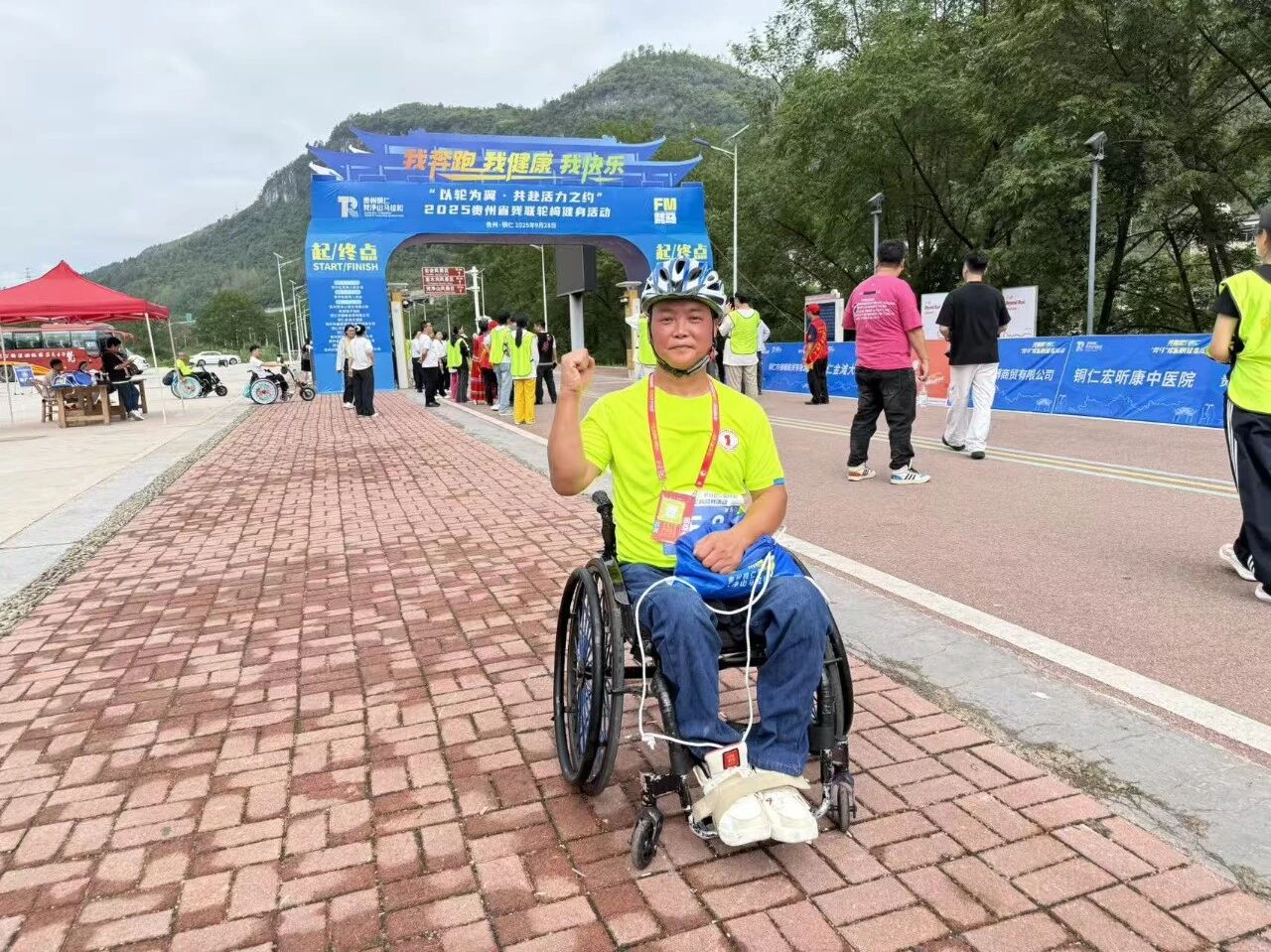 男子組第一名李敏。