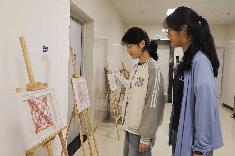 市民在現(xiàn)場觀展。