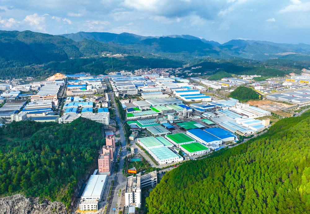 龍里經(jīng)濟(jì)開發(fā)區(qū)冠山工業(yè)園一角