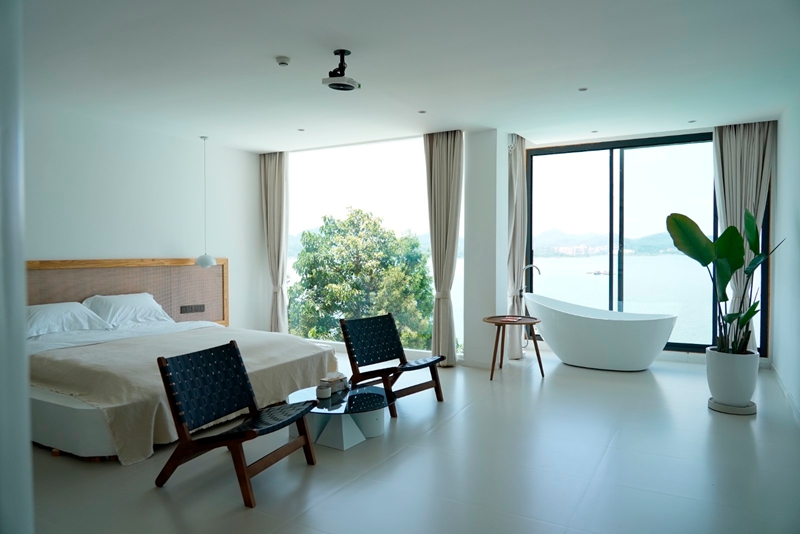 站街鎮杉樹村古埃蒙度假民宿內景。