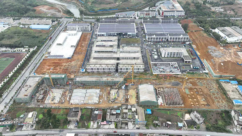 金沙農業糧食倉儲建設項目建設現場。