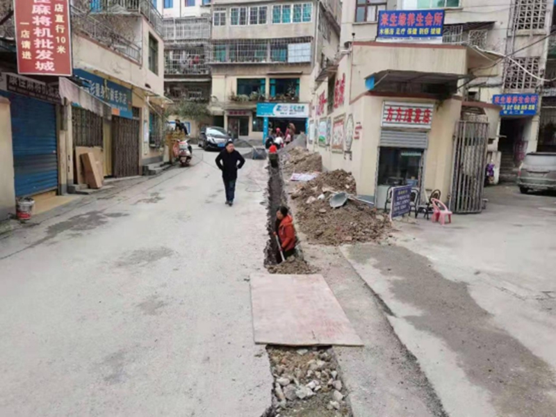 老舊小區(qū)改造中的洪山社區(qū)。受訪者提供