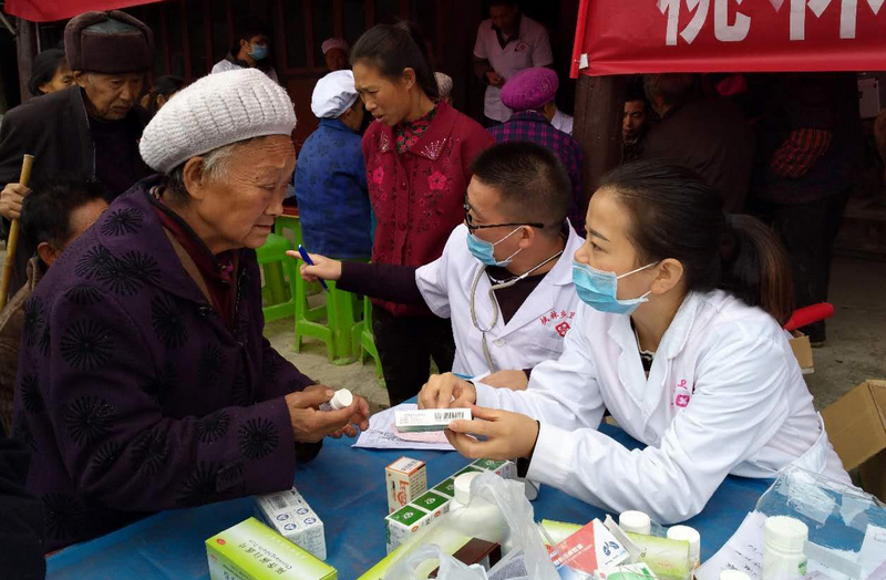 桃林鎮衛生院開展醫療幫扶工作。習水縣融媒體中心供圖